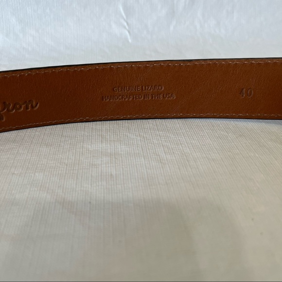 Byron Brown Genuine Lizard Leather Made in the USA - Picture 4 of 11